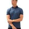 Stripe Polo Shirt - Mid Navy 10 Stripe Polo Shirt - Mid Navy -Blakely Clothing Store 3710NAVYBLUE06LEADD