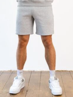 Italic Linear Relaxed Jogger Shorts - Marl Grey -Blakely Clothing Store 378IMARLGREYVERTICAL02D