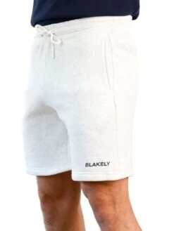 Italic Relaxed Jogger Shorts - Marl White -Blakely Clothing Store 379IMARLWHITEHORIZONTAL03D