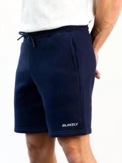 Italic Relaxed Jogger Shorts - Navy -Blakely Clothing Store 379INAVYHORIZONTAL03D