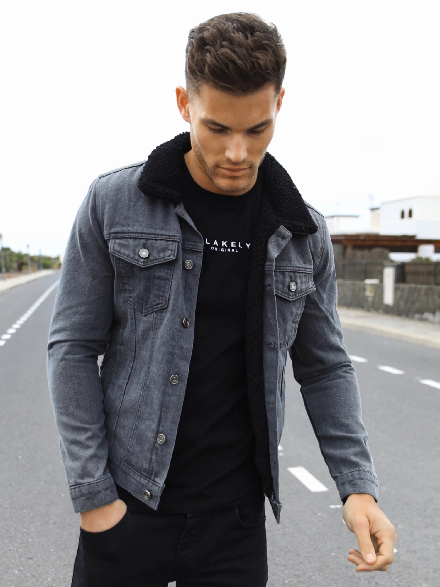 Daytona Denim Jacket - Grey 1 Daytona Denim Jacket - Grey