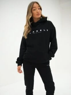 Composure Oversized Hoodie - Black -Blakely Clothing Store 411EblackD