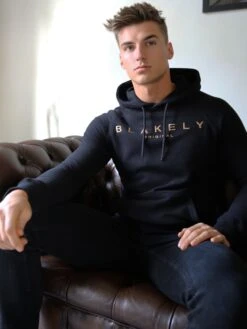 Blakely Vatolla Embroidered Hoodie in Black