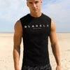 Roca Beach Sleeveless Tee - Black -Blakely Clothing Store 554RocaBeach black leadD