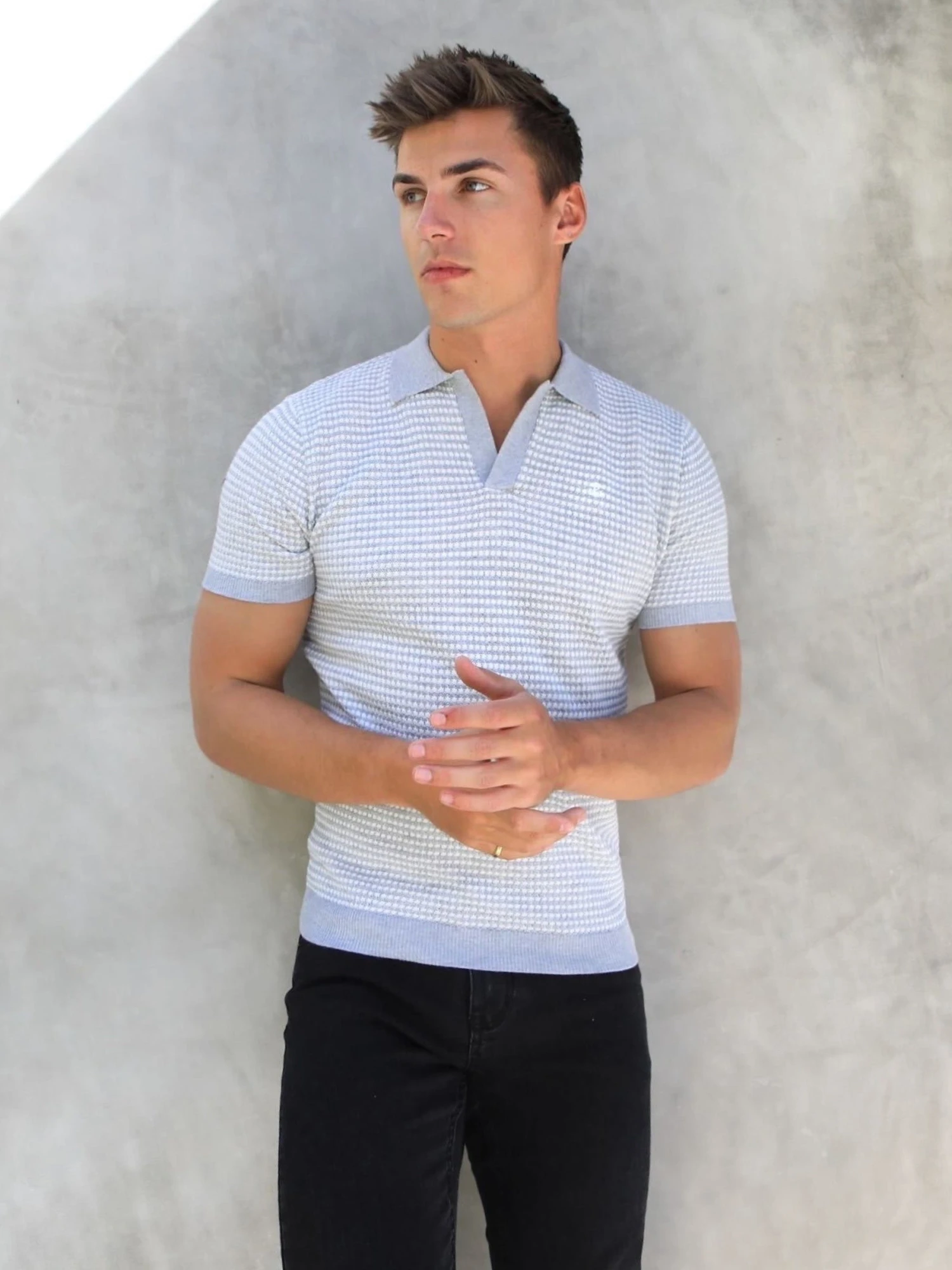 Huntington Polo - Grey 2 Huntington Polo - Grey - Image 2