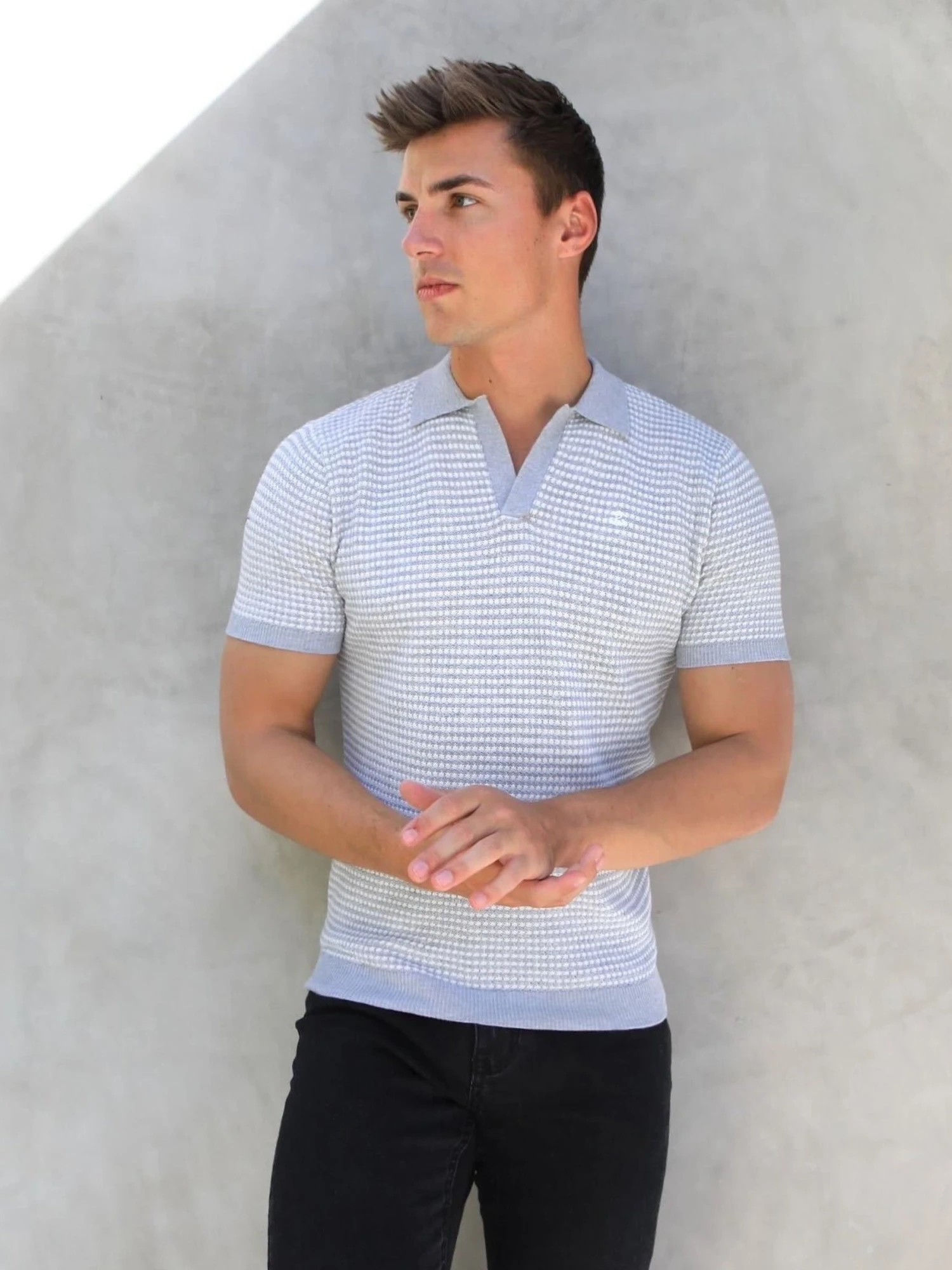 Huntington Polo - Grey 1 Huntington Polo - Grey