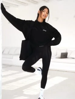 Oversized Knitted Jumper - Black 10 Oversized Knitted Jumper - Black -Blakely Clothing Store 6029WBLACKD 1