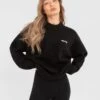 Oversized Knitted Jumper - Black -Blakely Clothing Store 6041Black 03LEADD