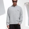 Relaxed Knitted Jumper - Marl Grey -Blakely Clothing Store 6041Grey 01leadD