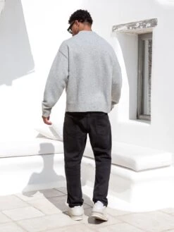 Relaxed Knitted Jumper - Marl Grey 8 Relaxed Knitted Jumper - Marl Grey -Blakely Clothing Store 6041Grey 03D 5ec7bd60 8120 4da0 874d 5cc63f242b11