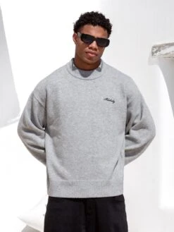Relaxed Knitted Jumper - Marl Grey 10 Relaxed Knitted Jumper - Marl Grey -Blakely Clothing Store 6041Grey 04D afe483b8 9709 499b aef0 2e2a1340b7ef