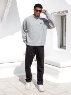 Relaxed Knitted Jumper - Marl Grey 7 Relaxed Knitted Jumper - Marl Grey -Blakely Clothing Store 6041Grey 06D 1563263a 755d 4542 bf92 6214655716bf