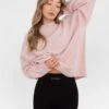Oversized Knitted Jumper - Marshmallow Pink -Blakely Clothing Store 6041Pink 02LEADD