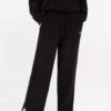 Knitted Wide Leg Sweatpants - Black -Blakely Clothing Store 6066Black 04LEADD