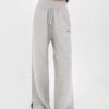 Knitted Wide Leg Sweatpants - Marl Grey -Blakely Clothing Store 6066Grey 03LEADD