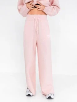 Knitted Wide Leg Sweatpants - Marshmallow Pink 10 Knitted Wide Leg Sweatpants - Marshmallow Pink -Blakely Clothing Store 6066Pink 04D