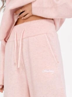 Knitted Wide Leg Sweatpants - Marshmallow Pink 11 Knitted Wide Leg Sweatpants - Marshmallow Pink -Blakely Clothing Store 6066Pink 05D
