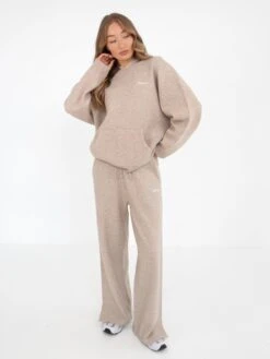 Oversized Knitted Hoodie - Toasted Taupe -Blakely Clothing Store 6067Beige 07D