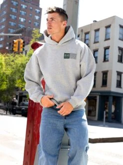 Tribeca 610 Relaxed Hoodie - Marl Grey -Blakely Clothing Store 610BRAND05D