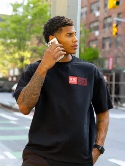 Tribeca 610 Unfitted T-Shirt - Black -Blakely Clothing Store 610BRANDBLACK01D