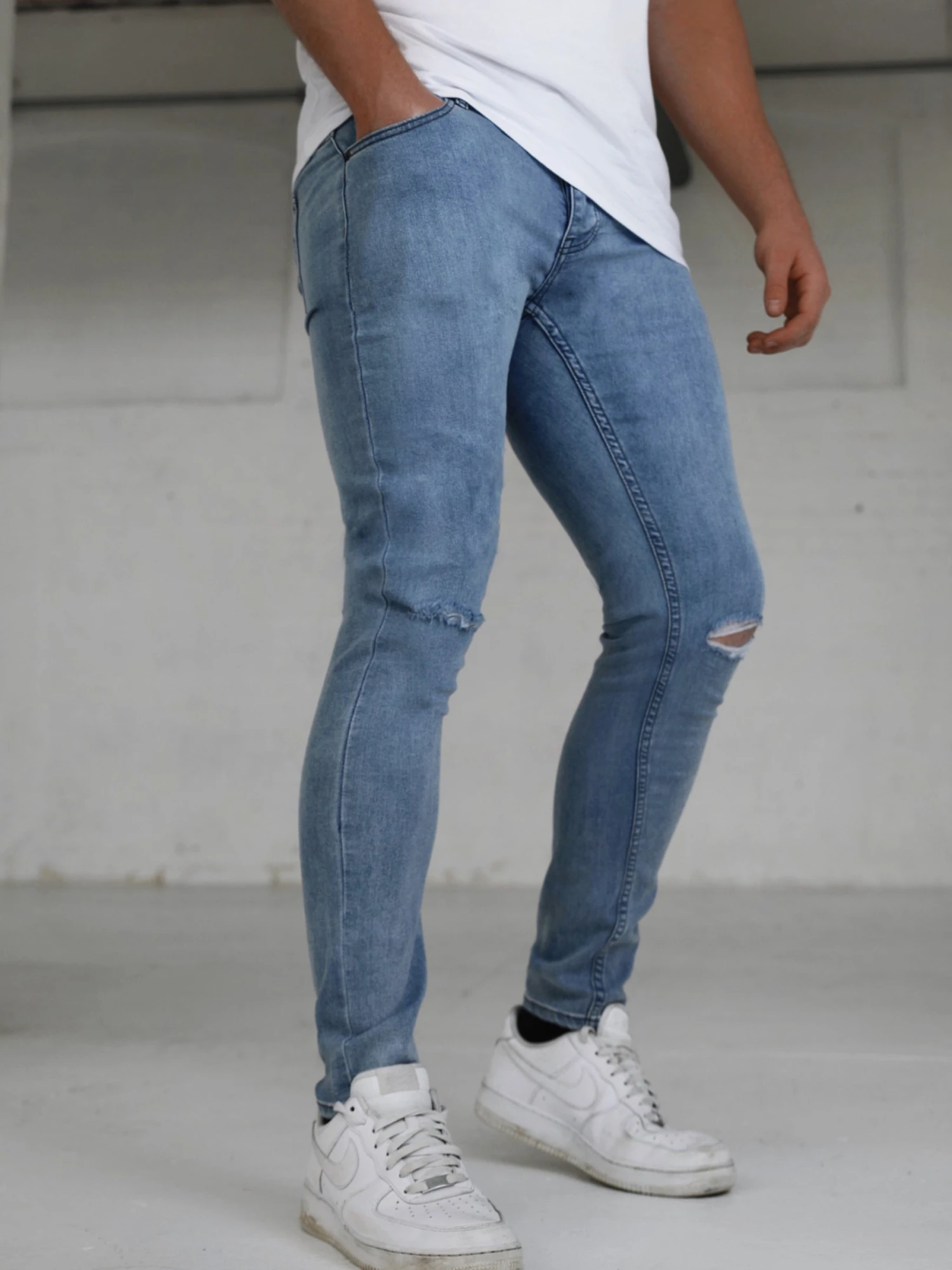 Vol. 7 Skinny Ripped Jeans - Blue 1 Vol. 7 Skinny Ripped Jeans - Blue