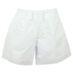 Premium White Heavyweight Cotton Baggies Shorts - Relaxed Fit