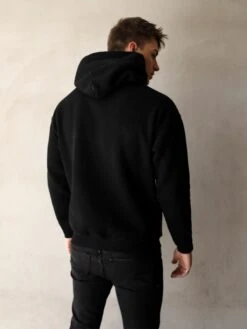 Anchor Relaxed Hoodie - Black -Blakely Clothing Store 836ABlack 01D