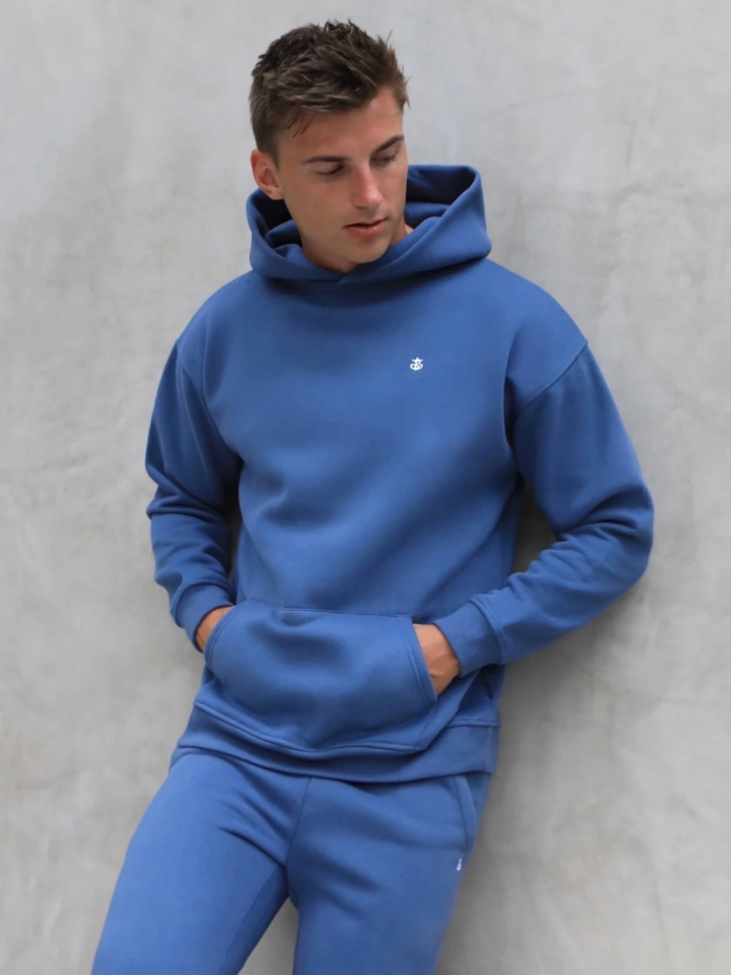 Anchor Relaxed Hoodie - Blue 1 Anchor Relaxed Hoodie - Blue