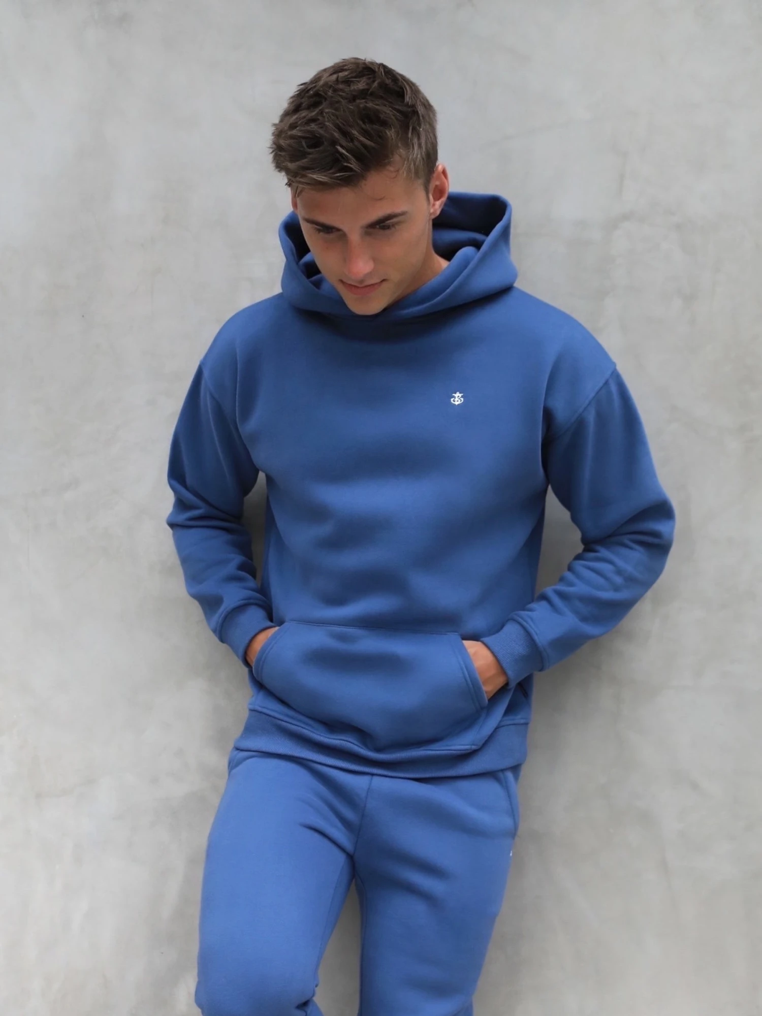 Anchor Relaxed Hoodie - Blue 4 Anchor Relaxed Hoodie - Blue - Image 4