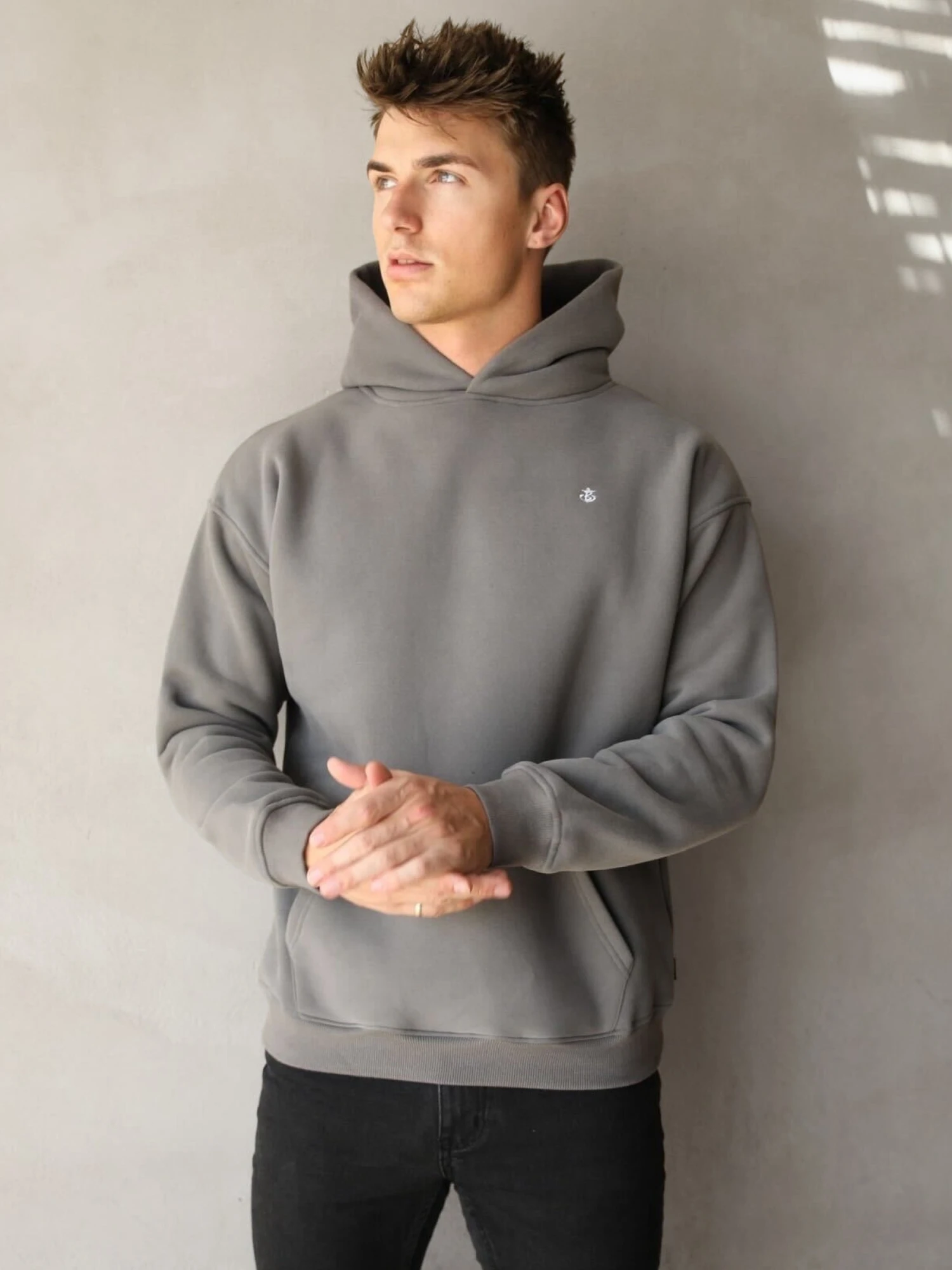 Anchor Relaxed Hoodie - Charcoal 1 Anchor Relaxed Hoodie - Charcoal