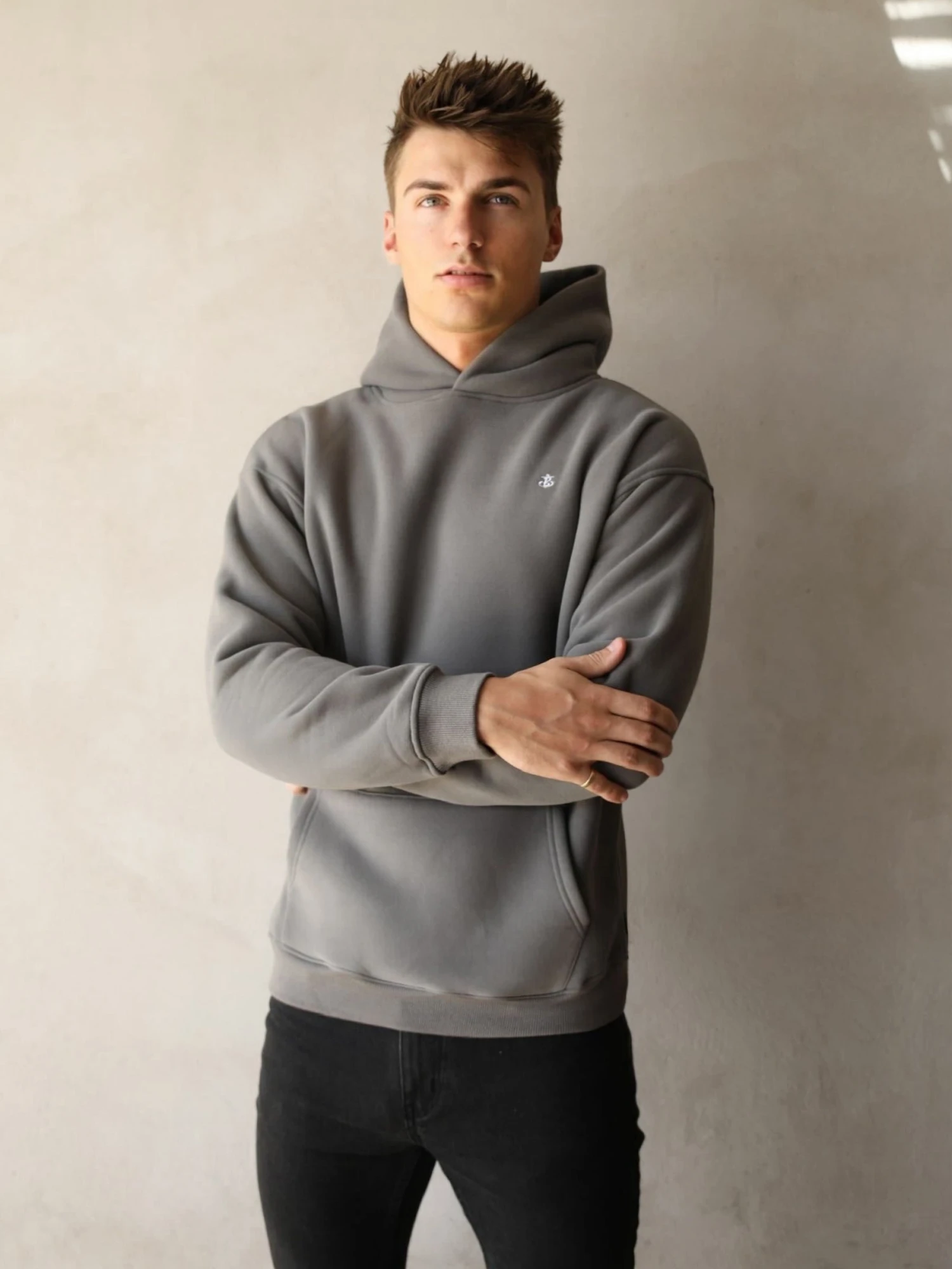 Anchor Relaxed Hoodie - Charcoal 2 Anchor Relaxed Hoodie - Charcoal - Image 2