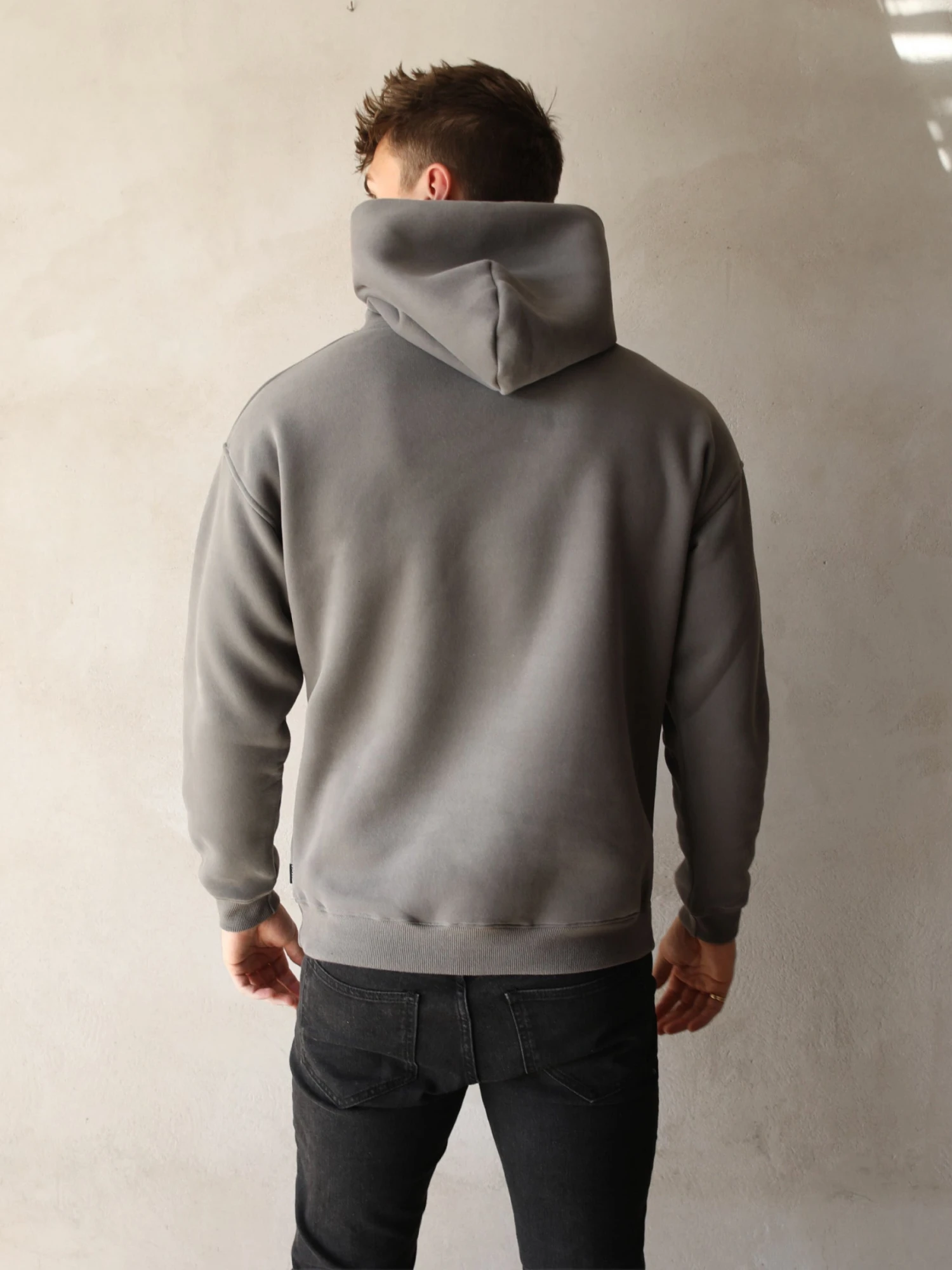 Anchor Relaxed Hoodie - Charcoal 4 Anchor Relaxed Hoodie - Charcoal - Image 4