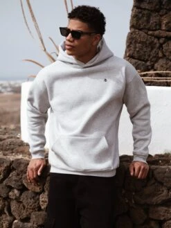 Anchor Relaxed Hoodie - Marl Grey 9 Anchor Relaxed Hoodie - Marl Grey -Blakely Clothing Store 836ALightGrey01