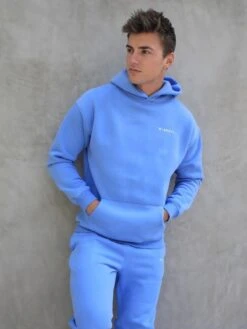 Series Relaxed Hoodie - Light Blue -Blakely Clothing Store 836AMLightBlue 02D