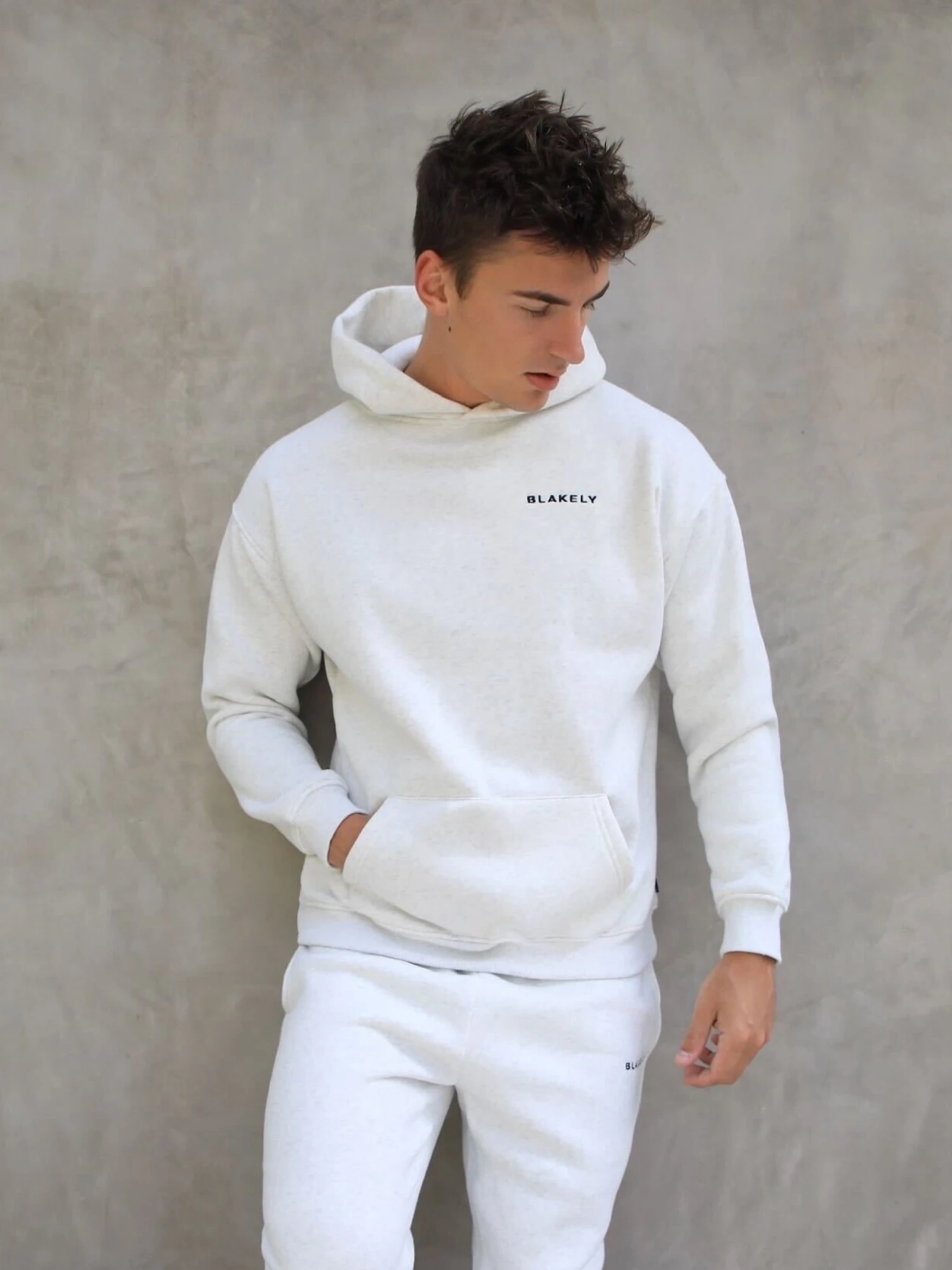 Series Relaxed Hoodie - Marl White 3 Series Relaxed Hoodie - Marl White - Image 3