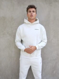 Series Relaxed Hoodie - Marl White 10 Series Relaxed Hoodie - Marl White -Blakely Clothing Store 836AMMarlwhite 05D