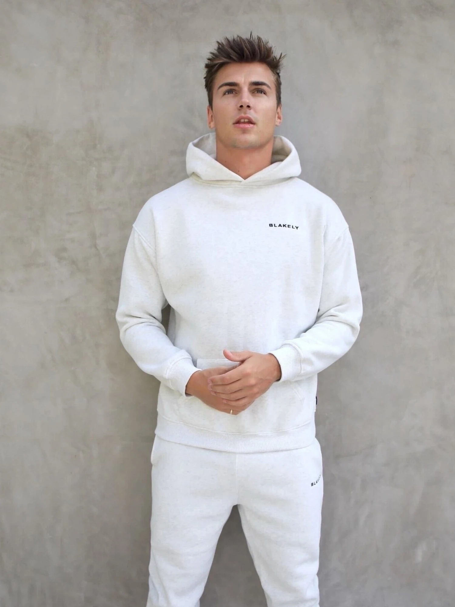 Series Relaxed Hoodie - Marl White 5 Series Relaxed Hoodie - Marl White - Image 5