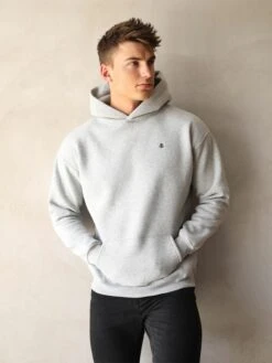Anchor Relaxed Hoodie - Marl Grey 8 Anchor Relaxed Hoodie - Marl Grey -Blakely Clothing Store 836AMarlWhite06D