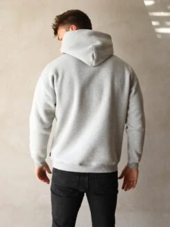 Anchor Relaxed Hoodie - Marl Grey 10 Anchor Relaxed Hoodie - Marl Grey -Blakely Clothing Store 836AMarlWhite 01D