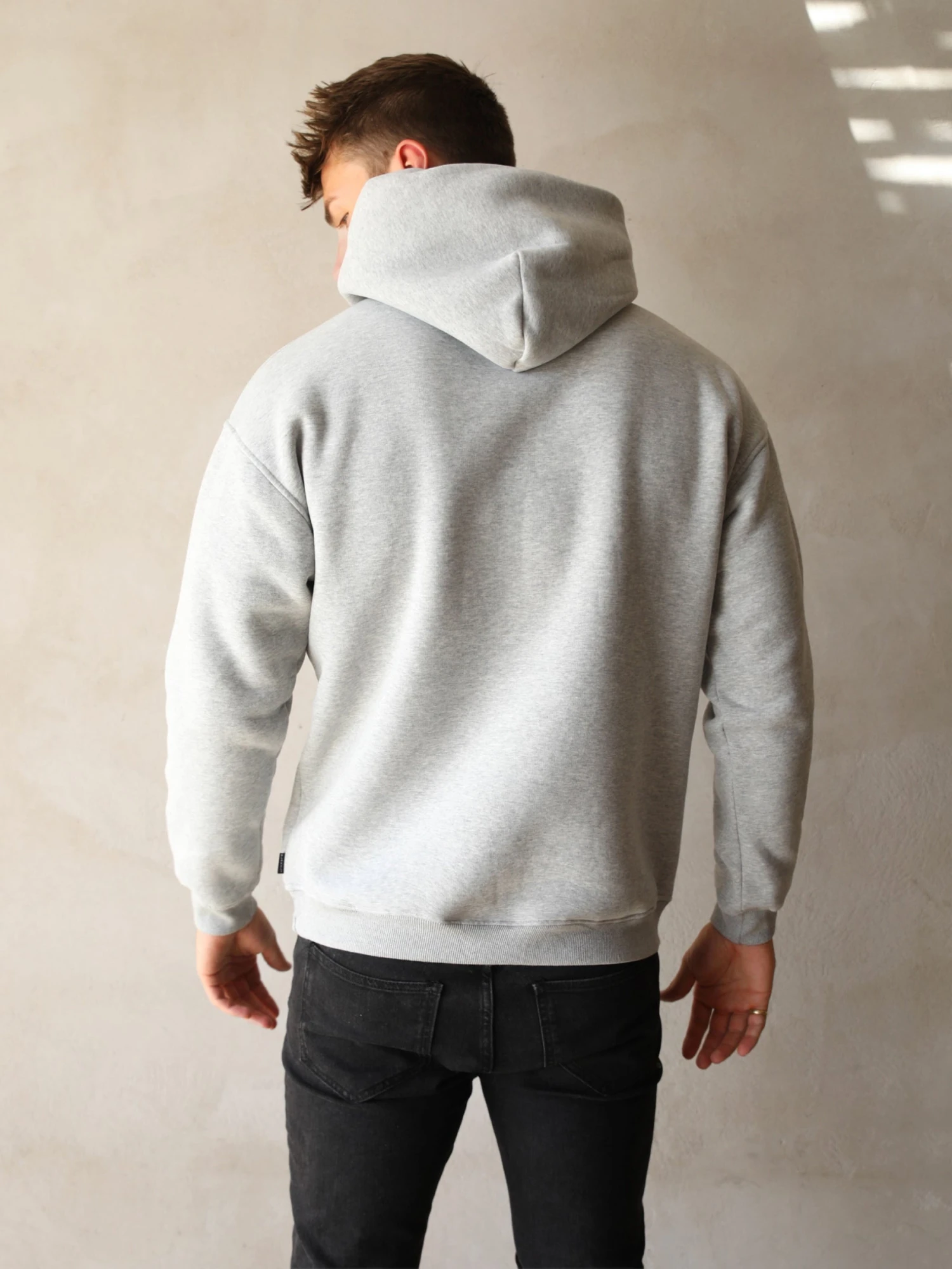 Anchor Relaxed Hoodie - Marl Grey 5 Anchor Relaxed Hoodie - Marl Grey - Image 5