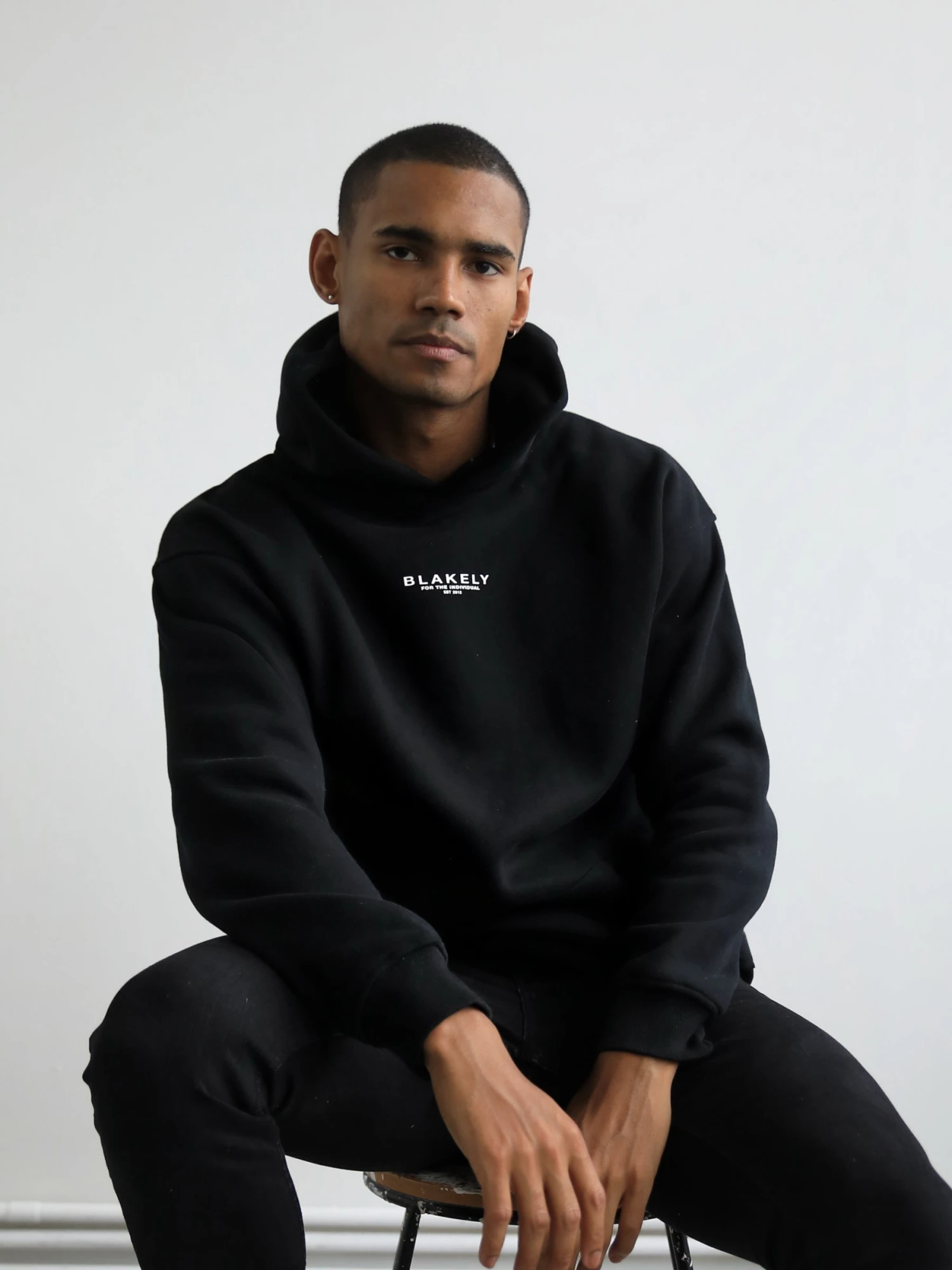 Statement Relaxed Hoodie - Black 2 Statement Relaxed Hoodie - Black - Image 2