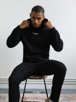 Statement Relaxed Hoodie - Black 8 Statement Relaxed Hoodie - Black -Blakely Clothing Store 836TBlack02D