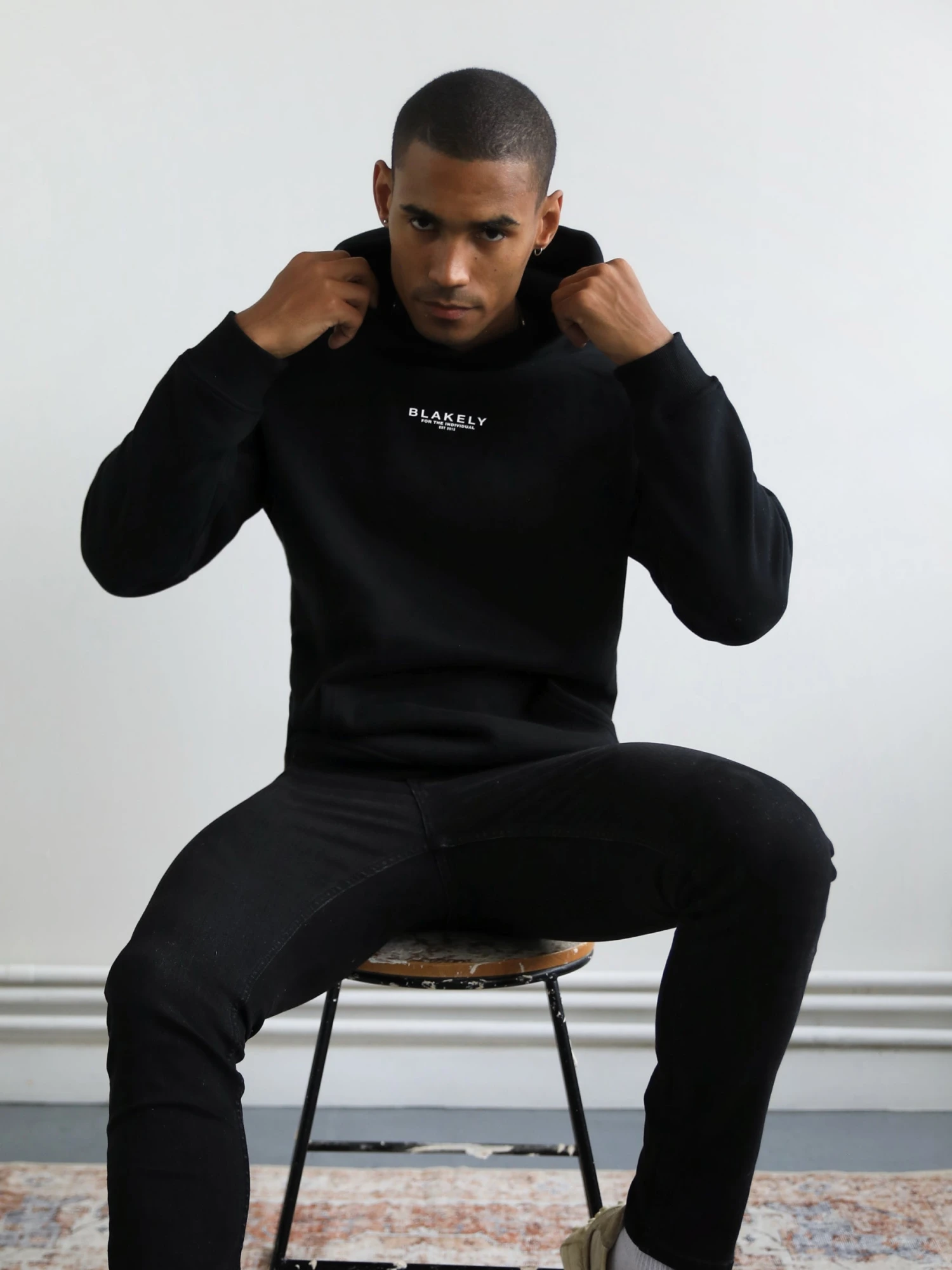 Statement Relaxed Hoodie - Black 3 Statement Relaxed Hoodie - Black - Image 3