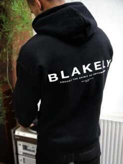 Statement Relaxed Hoodie - Black 10 Statement Relaxed Hoodie - Black -Blakely Clothing Store 836TBlack04D