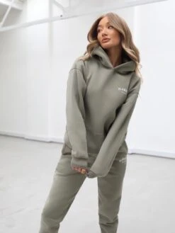 Heritage Oversized Hoodie - Olive -Blakely Clothing Store 867VWOlive 03D