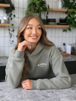 Heritage Oversized Hoodie - Olive -Blakely Clothing Store 867VWOlive 05D