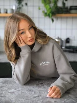 Heritage Oversized Hoodie - Neutral Grey -Blakely Clothing Store 867VWSafariGreen 05D