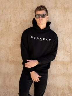Evolved II Relaxed Hoodie - Black -Blakely Clothing Store 896BBlack 01D