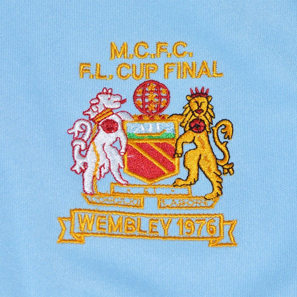 Manchester City 1976 League Cup Retro Track Top 2 Manchester City 1976 League Cup Retro Track Top - Image 2