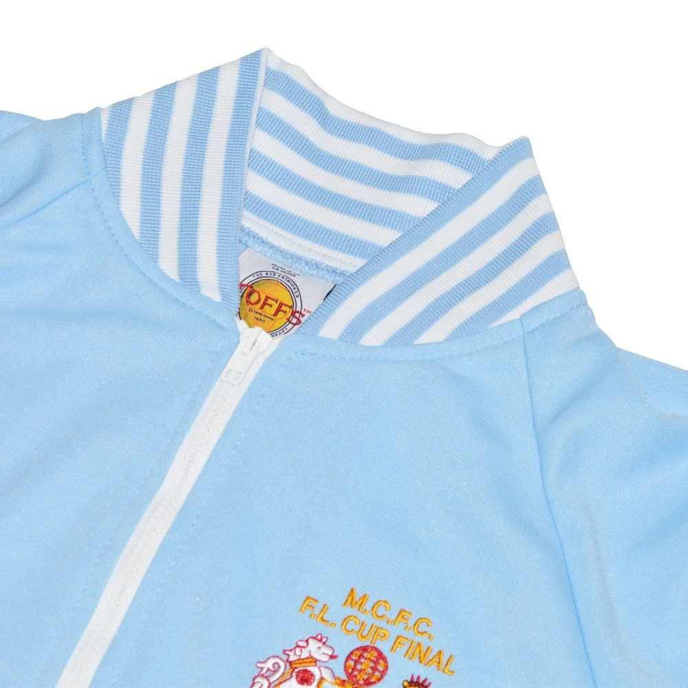 Manchester City 1976 League Cup Retro Track Top 3 Manchester City 1976 League Cup Retro Track Top - Image 3